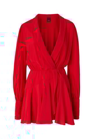Robe en soie - Rouge