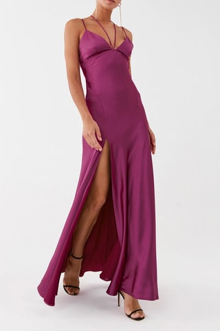 Mouwloze Jurk - Fuchsia