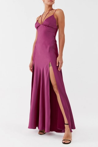 Mouwloze Jurk - Fuchsia