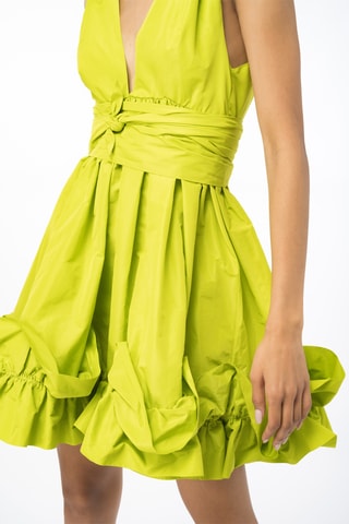 Robe patineuse sans manches - Vert citron
