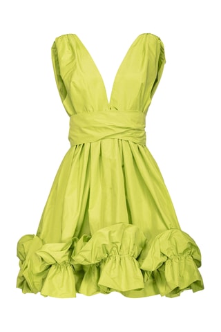 Robe patineuse sans manches - Vert citron