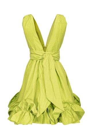 Robe patineuse sans manches - Vert citron