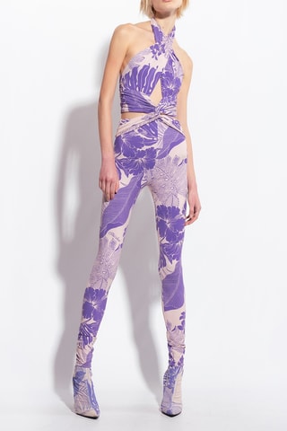 Mouwloze Jumpsuit - Paars