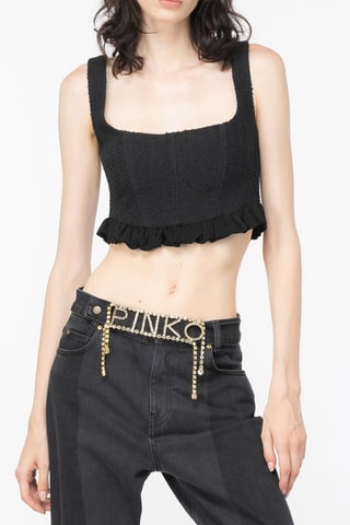 Crop Top - Zwart