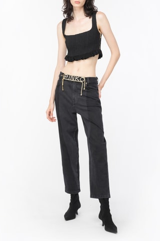 Crop Top - Zwart