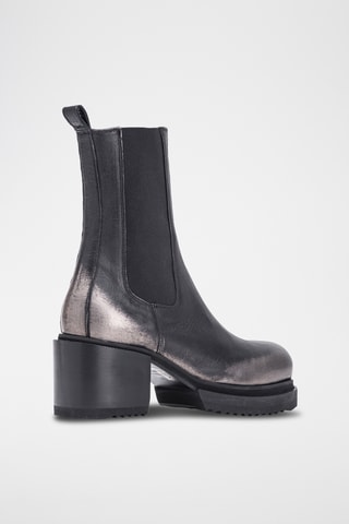 Leren Enkellaarzen - Zwart