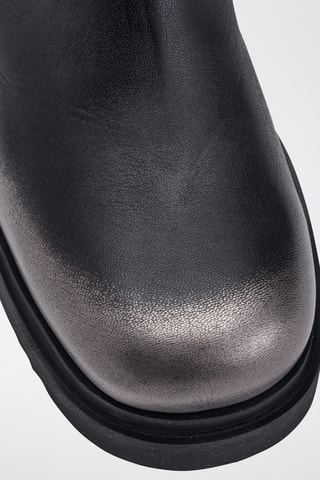 Leren Enkellaarzen - Zwart