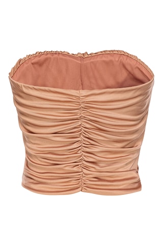 Mouwloze top - Taupe