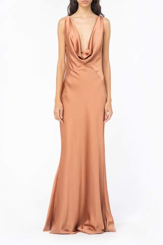 Robe longue sans manches - Taupe