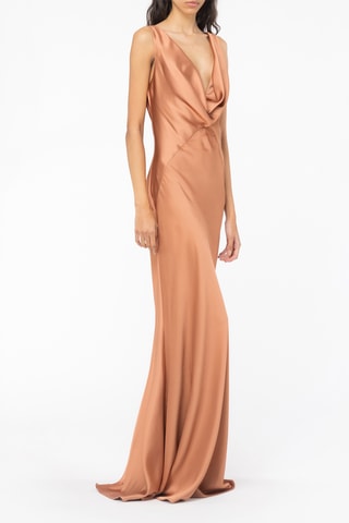 Robe longue sans manches - Taupe