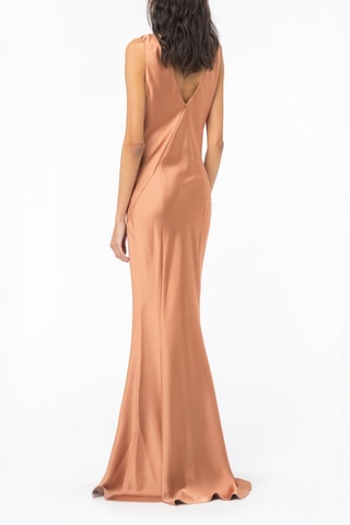 Robe longue sans manches - Taupe