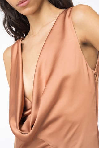 Robe longue sans manches - Taupe