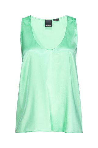Mouwloze Zijden Top - Groen