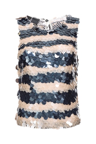 Mouwloze top - Zilverkleurig