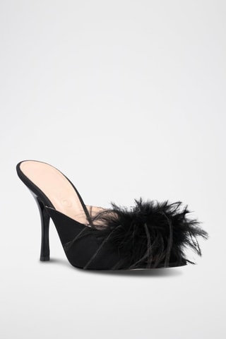 Mules à talons - Noir