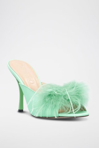 Mules à talons - Vert