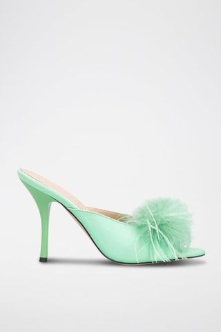 Mules à talons - Vert