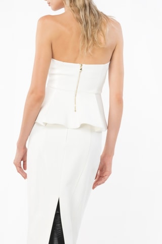 Top bustier - Blanc