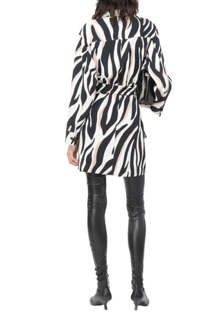 Blouse-jurk  Zwart en Wit