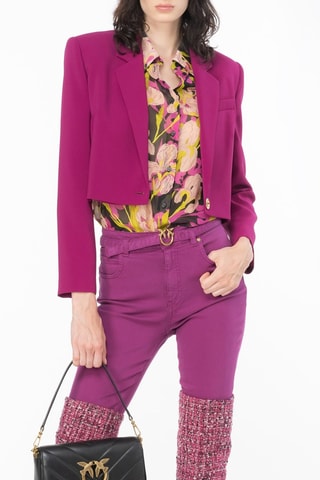 Blouse - zwart en lichtroze