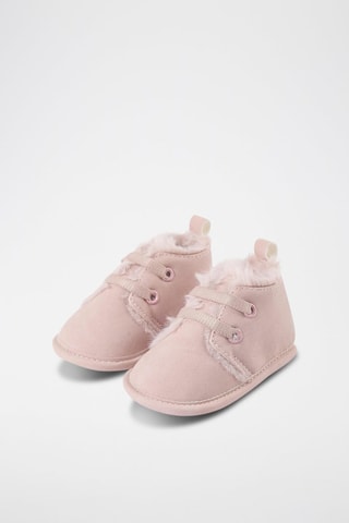 Chaussons fourrés - Rose clair