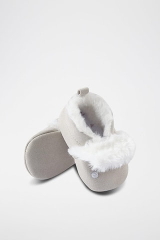 Chaussons fourrés - Blanc