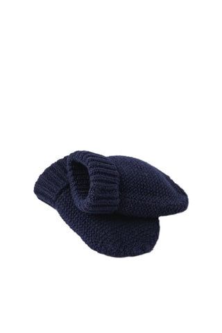 Bonnet et moufles - Bleu marine