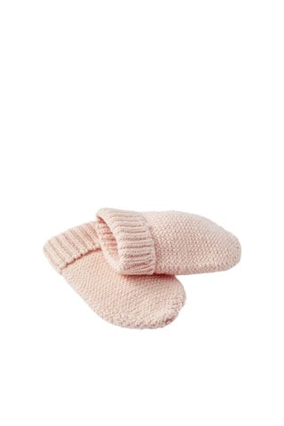 Bonnet et moufles - Rose