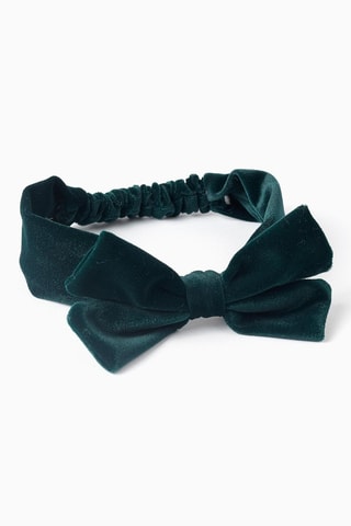 Bandeau en velours - Vert foncé