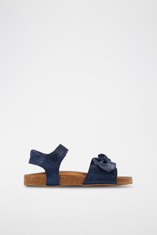 Sandales en nubuck - Bleu marine