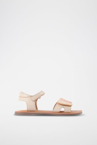 Sandales en cuir - Beige clair