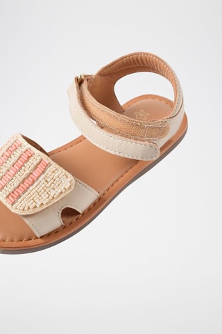 Sandales en cuir - Beige clair