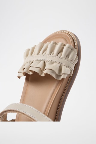 Sandales en cuir - Blanc