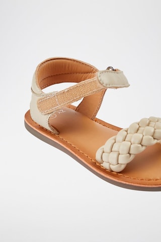 Sandales en cuir - Blanc