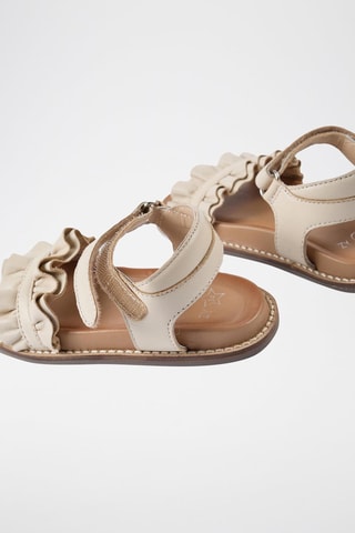 Sandales en cuir - Blanc