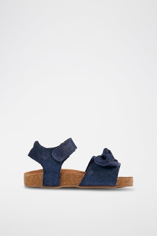 Sandales en nubuck - Bleu marine
