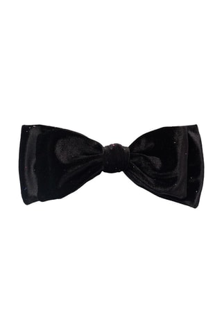Barrette à cheveux en velours - Noir