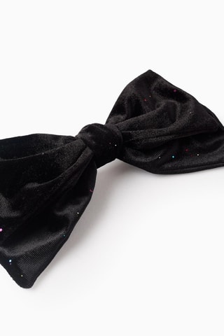 Barrette à cheveux en velours - Noir