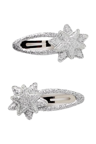 Barrette clic clac - Argenté 