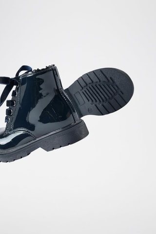 Bottines vernies - Bleu foncé