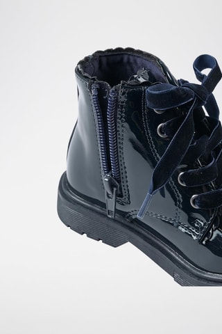 Bottines vernies - Bleu foncé