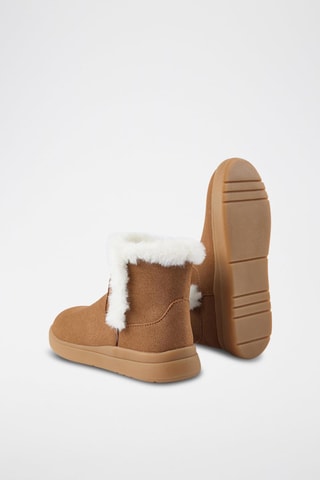 Bottines fourrées - Beige foncé