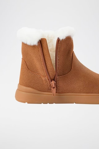 Bottines fourrées - Beige foncé