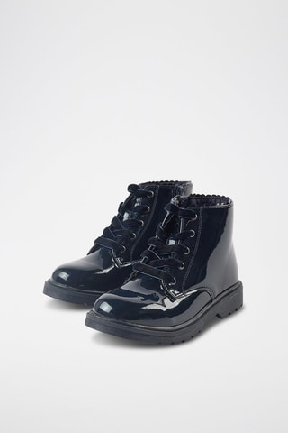 Bottines vernies - Bleu foncé