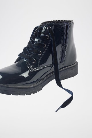 Bottines vernies - Bleu foncé