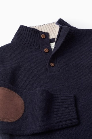 Pull en laine - Bleu foncé