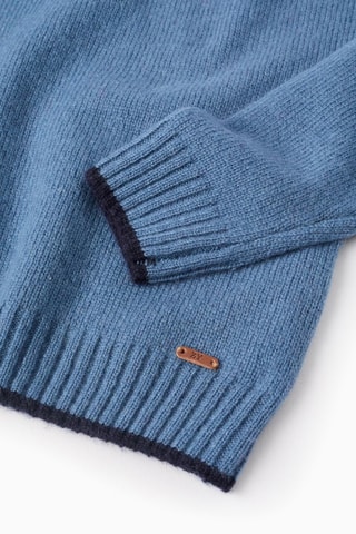 Pull en laine - Bleu cobalt