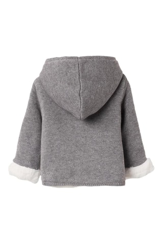 Gilet à capuche - Gris clair chiné