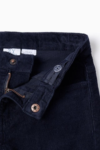 Pantalon en velours - Bleu foncé