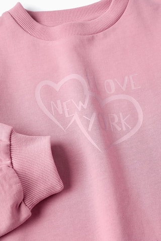 Sweat et pantalon - Rose et gris clair